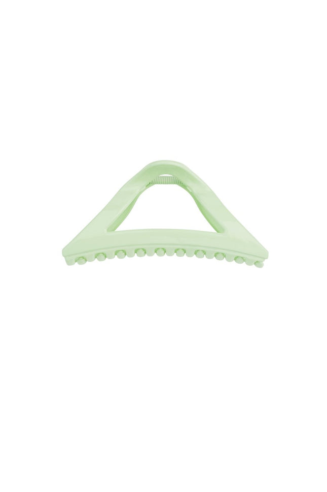 Pince à Cheveux Triangle Vert Clair – Design Estival – Plastique – 11,5 cm