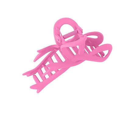 Pince à cheveux On Fleek Fuchsia - Pince à cheveux en plastique - 11 cm - Accessoire rose vif - Pince à cheveux - Rose vif