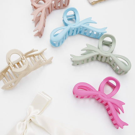 Pince à cheveux On Fleek Fuchsia - Pince à cheveux en plastique - 11 cm - Accessoire rose vif - Pince à cheveux - Rose vif