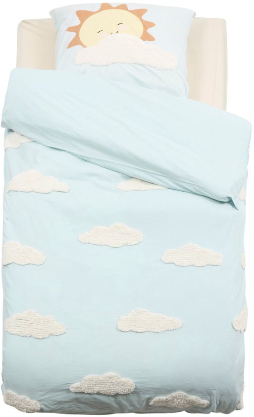 Parure de lit Atmosphera Kids Nuages avec 1 taie d'oreiller 140 x 200 cm / 65 x 65 cm