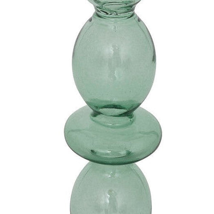 Atmosphera Bougeoir en verre Ø9xH19cm - Vert