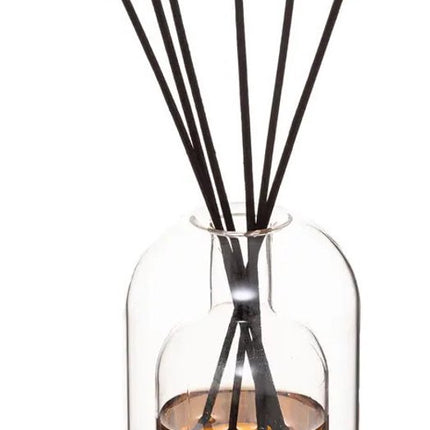 Atmosphera Bâtonnets diffuseurs de parfum dans un luxueux support en verre - Ambre - 150 ml - diffuseur de parfum - parfum d'intérieur