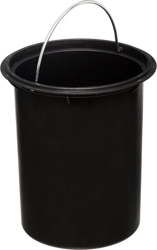 5Five pedaalemmer 3 liter met softclose – petrolblauw met bamboe, 17 x 24 cm – foto 4