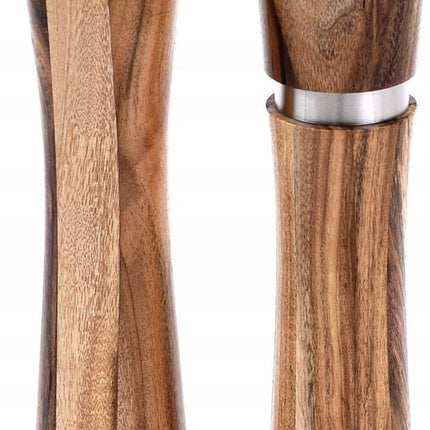 Klausberg 7592/7593 - Moulin à poivre et à sel - Bois d'acacia - 31,5 / 25 cm de hauteur