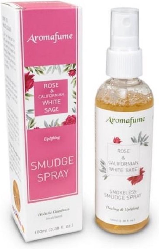 Aromafume natural smudge spray white Sage rose - witte salie roos - spray - 100ml