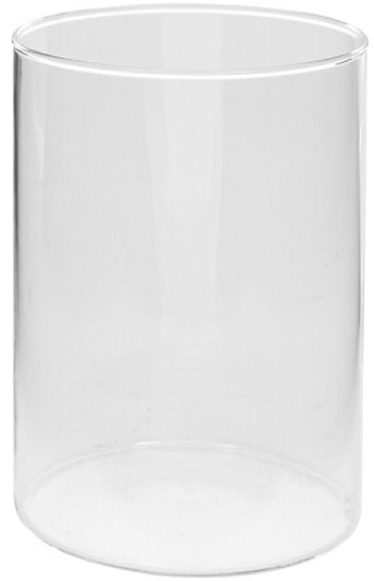 Lidy Vaas - Glazen Vaas - Set van 2 - Decoratieve Bloemenvaas - Ø14 x 20 cm - Transparant