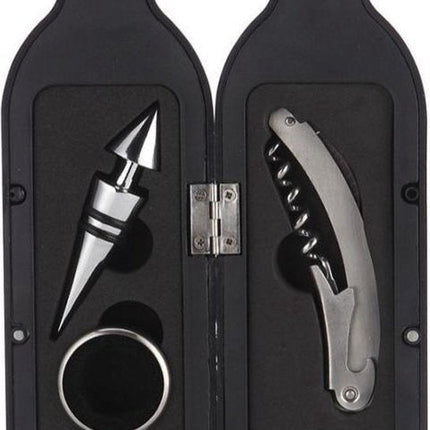 Kinghoff 1166 - Kit de vin - Forme de bouteille - Cadeau
