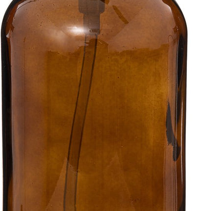 5Five Pompe à savon/distributeur de savon en verre - marron - 1 litre