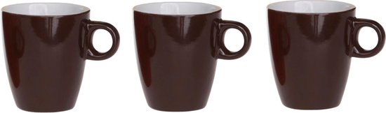 Cosy & Trendy Vicky Mug - 19 cl - Ø 7 cm x 8.5 cm - Brown - Set of 6