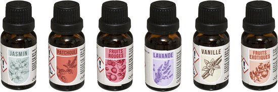 Atmosphera Essential Oils – 6 geuroliën van 15 ml voor je aromadiffuser