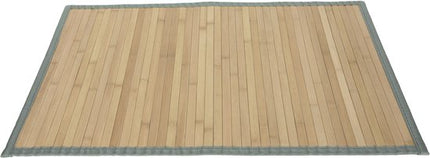 MPLCo - Bamboe Badmat op Rol - Antislip Badkamer Mat - Houten Badmat voor Douche, Bad & Keuken - Oprolbaar - Waterbestendig - Met Antislip Onderzijde - 75 x 50 cm - Naturel