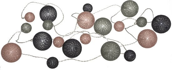 Atmosphera String Lights - 20 illuminated spheres - multi-colour mix - 210 cm - batteries