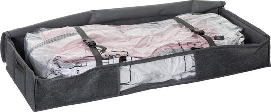 5Five opbergzak voor dekbed met vacuümzak – antraciet, 100 x 45 x 15 cm – foto 7