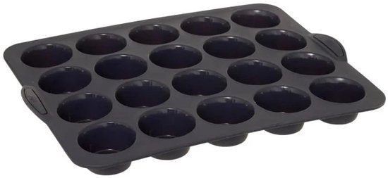 Siliconen TOP Maxi siliconen 20 muffinvorm - verstevigde harde armatuur - anti-aanbak - 40, 1 x 30, 7 x 4, 2 cm - geschikt voor oven & vriezer - 100% Siliconen Platinium