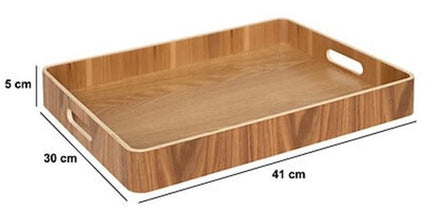 5Five Curve Dienblad/Plateau - 43x30x5cm - Bruin