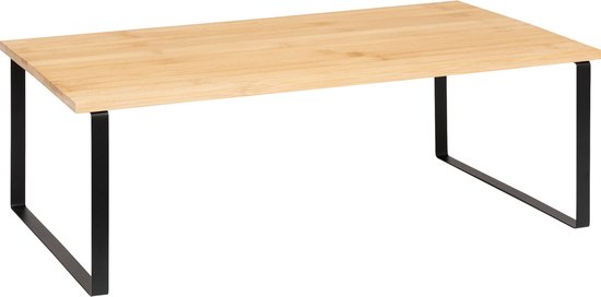 5Five aanrechtrekje met hengsel – metaal en bamboe, 50 x 30 x 18 cm