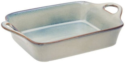Serveerschaal - Ovenschaal - Bakvorm - Met Handvatten - Oven- en Magnetron & Vaatwasser - Stoneware - 1 Liter - 29 x 18 x 6.7 cm - Groen