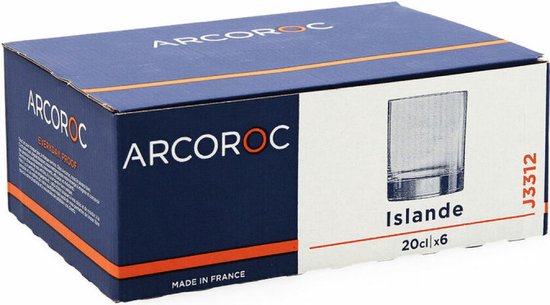 Arcoroc tumbler Islande 200 ml – set van 6 whiskyglazen – foto 5