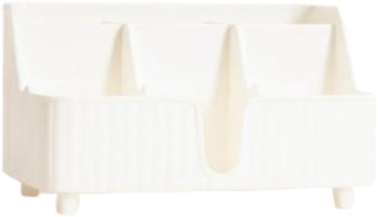 Homla Diall badkamer organiser met vakken – wit, 22 x 10 x 13 cm