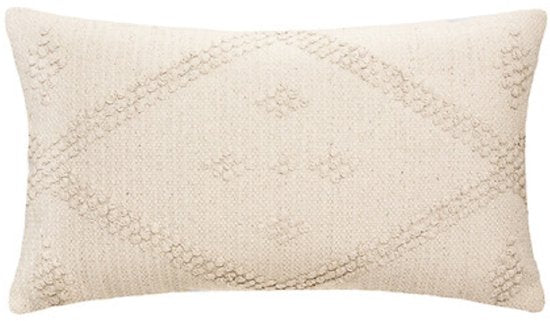 Safari 3D Sierkussens - Set van 2 - Decoratieve Kussens met Reliëf – Binnenkussen - Zacht Polyester / Rayon - 38 x 58 cm - Beige