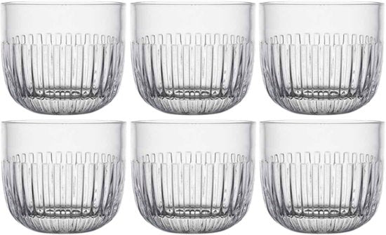 Ouessant Bodega Glas - 6-delige Glazen Set - voor Water & Frisdrank - 220ml - Rond - Transparant