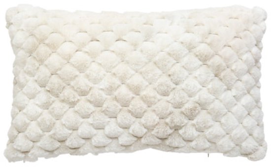 Adriel Cushion - Set of 2 - Luxury Soft Cushions with Tie-Dye Effect - Removable Cover and Filling - Polyester - 38 x 58 cm - Beige