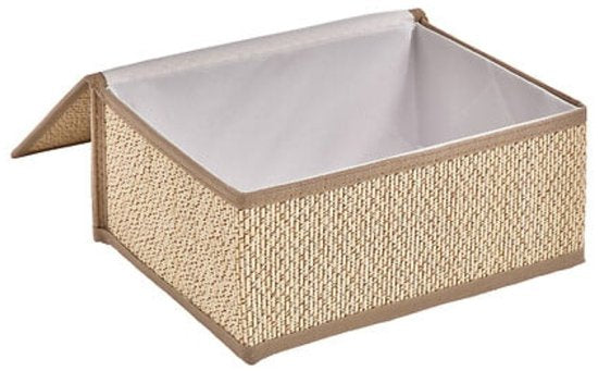 Bamboe opbergdozen set van 3 (S, M, L) met deksel – beige, rechthoekig – foto 4