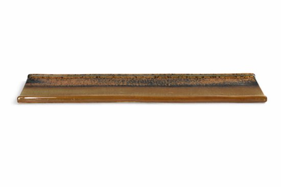 MPLCo Ondes langwerpige serveerschaal – keramiek, aardetinten, ca. 39 x 12 cm