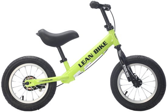 ENDURO loopfiets 12 inch met luchtbanden – voor 2 tot 5 jaar, neongroen