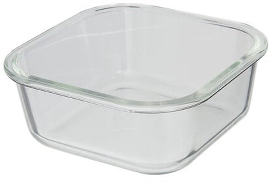 Glass Food Storage Containers with Lids – Set of 2 – 750 ml