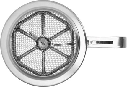 KINGHOFF Tamis à farine 450 g – Tamis à farine en acier inoxydable pour la pâtisserie