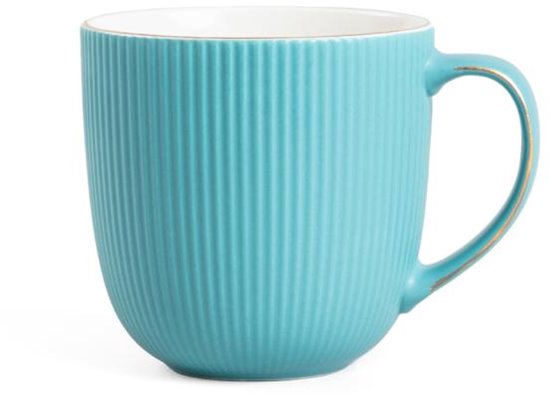 Homla Daisy mok – keramische koffiemok en theemok, 350 ml, donkergroen