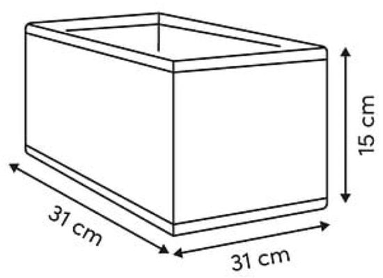 Boîte de rangement - Lot de boîtes de rangement - Moucheté - Pliable - Lot de 2 - Panier de rangement en tissu - Avec poignée - 31 x 15,5 x 15,2 cm - Beige
