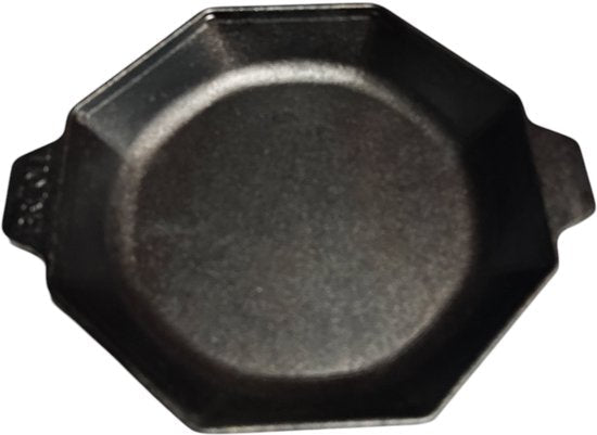 BRIZOLL H8-1825 – Octagonal Cast Iron Pan (Octopus Shape) – Ideal for Portion Cooking & Long-lasting Heat – Suitable for All Hobs – Includes Cast Handles