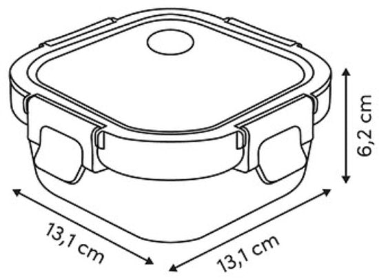 Glazen Vershoudbakjes met Deksel – Set van 2 – 320 ml