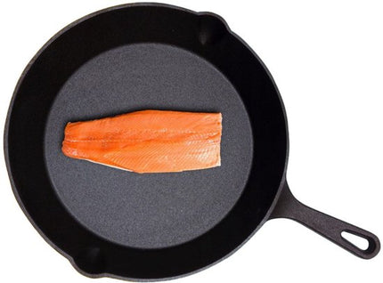 Hage - Gietijzeren Koekenpan - Cast Iron Frying Pan - Mini Bakpan - Natuurlijk Antiaanbak Effect - BBQ & Kampvuur - Voor Bakken, Braden, Grillen & Serveren - Ø20 x 4.5 cm - Zwart