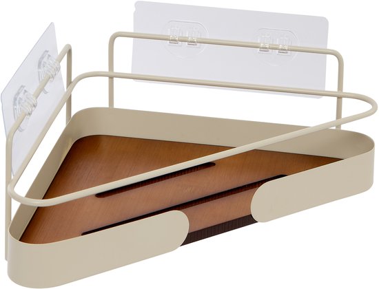Étagère de douche Argileo angle 1 niveau beige