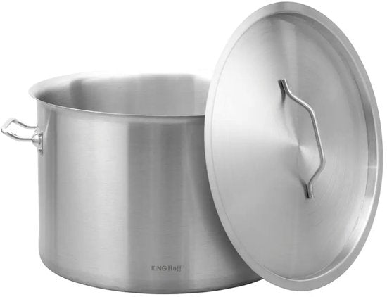 Cooking Pot - Catering Pot - Extra Large Soup Pot with Lid - Stockpot - Suitable for Induction - for Soup, Pasta & Stews - 32L - Ø40 cm - Stainless Steel
