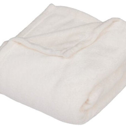 2-in-1 Knuffelkussen en Dekentje - Met Rits - Deken & Kussen - Voor Kinderen - Hondenontwerp - Polyester - 150 x 100 cm - Wit