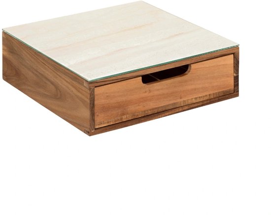 Kaffeekapselhalter Akazie mit Schublade Five® - Holz - Sortierfächer | Dekorativ | Nespresso-Kapselhalter | Dolce Gusto-Kapselhalter