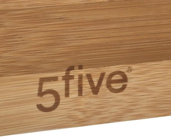 5Five Bestekbak/keuken organizer - Set van 3x stuks - 1-vaks - Tidy Smart - bamboe hout - 38 x 15 x 7 cm