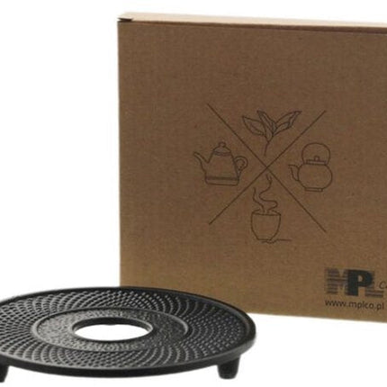 MPLCo - Gietijzeren Onderzetter - Hittebestendige Panonderzetter - Cast Iron Trivet - voor Pannen & Theepotten - Duurzaam & Antislip - Keuken Accessoire - Ø13 x 2 cm - Zwart