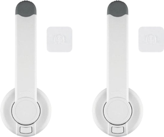 SIPO Stroller Accessories - Toilet Seat Lock - Child Safety Toilet Lock - Set of 2 - for Children - No Drilling Required - White