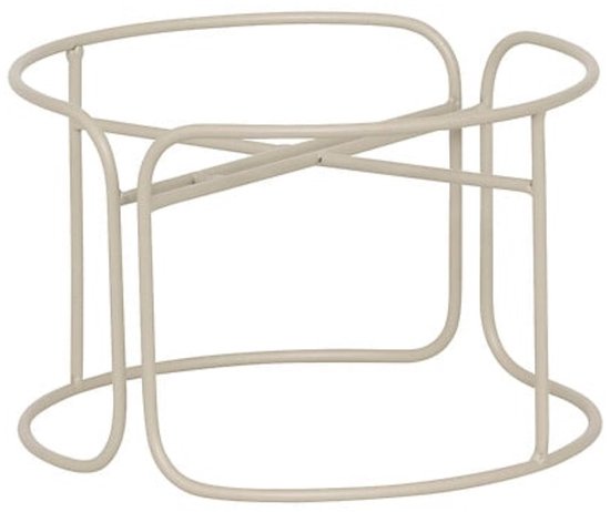 Aze Planter Set - 2 Pieces - Modern Plant Stand - Metal Flower Pots on Stand - Tall Indoor Plant Pot - Flower Pot Set with Drainage - Ø30 x 44.3 cm - Beige