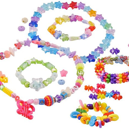 Sieraden Maakset Voor Meisjes - DIY Kralenset Met Bedels - Knutselset Armbandjes & Kettingen Maken - Cadeau Voor Kinderen 5+ Jaar