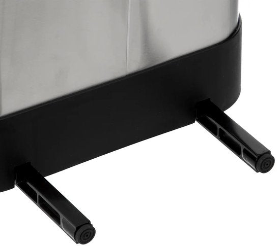 5Five Ariane Trash Can/Pedal Bin - silver - stainless steel - 30 liters - 42 x 25 x 62 cm - kitchen