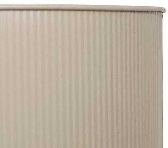 Aze Planter Set - 2 Pieces - Modern Plant Stand - Metal Flower Pots on Stand - Tall Indoor Plant Pot - Flower Pot Set with Drainage - Ø30 x 44.3 cm - Beige