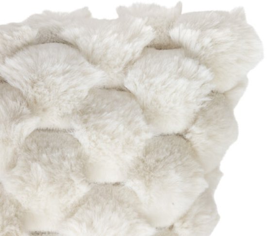 Adriel Cushion - Set of 2 - Luxury Soft Cushions with Tie-Dye Effect - Removable Cover and Filling - Polyester - 38 x 58 cm - Beige