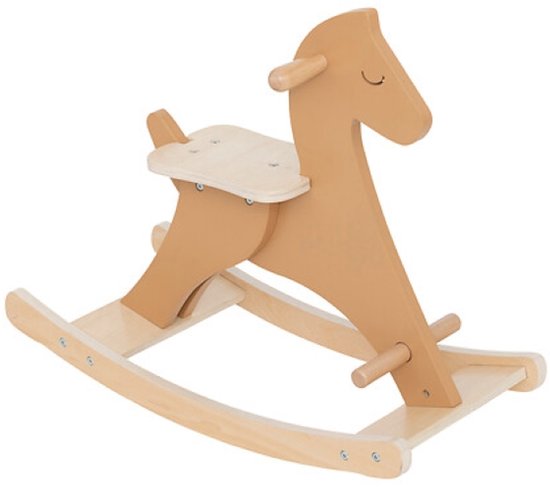 Rocking Horse - Wooden Rocking Horse - Classic Wooden Toy - Baby & Toddler Rocking Chair - Stable Children's Toy - from 1 Year - 64 x 30.8 x 54.5 cm - Brown