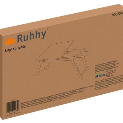 Ruhhy Bamboe Laptopstandaard - Perfec voor Ergonomisch Werken - Voor Laptops tot 17 inch